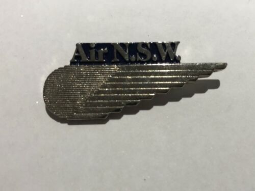 Ansett Australia Original 'Air NSW' Cabin Crew Wings Lapel Pin Badge