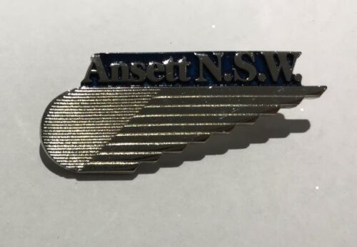 Ansett Australia Original 'Ansett NSW' Cabin Crew Wings Lapel Pin Badge