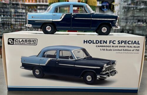 Holden FC Special Cambridge Blue Over Teal Blue With Viscount Blue & Black interior 1:18 Scale Die Cast Model Car 