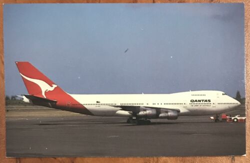 Qantas Airways Original Postcard - Boeing 747-238B 1980s