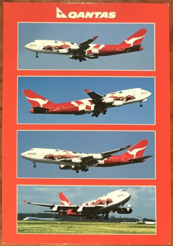 Qantas Airways Original Postcard - Boeing 747-438 VH-OJC 'City of Melbourne' 2000s