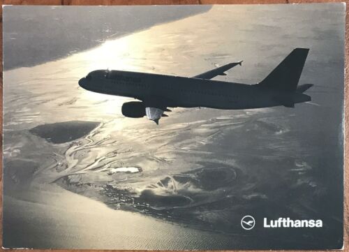 Lufthansa Original Airline Postcard - Airbus A320-200 1990s