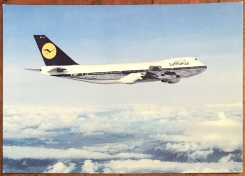 Lufthansa Original Airline Postcard - Boeing 747 D-ABYT 1990s