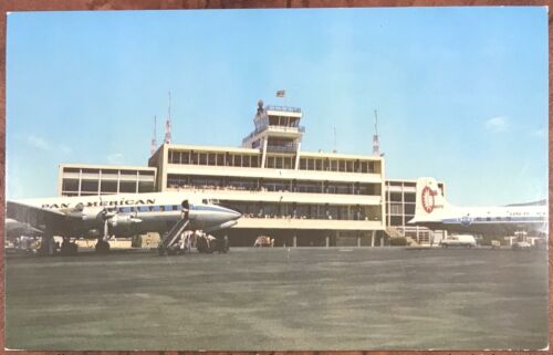 El Coco International Airport Costa Rica Original Postcard - Used Condition 1960s