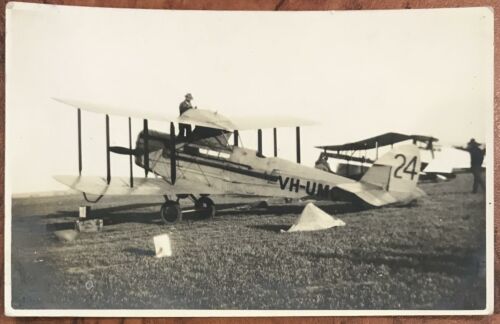 Qantas Airways Original Postcard - Biplane VH-UMC 1920s