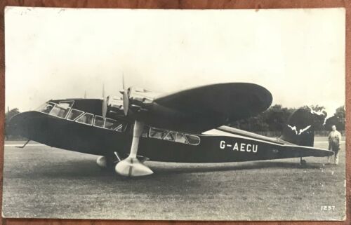 Short S.22 Scion Senior British 4 Engined Float Plane Aircraft Postcard 1932
