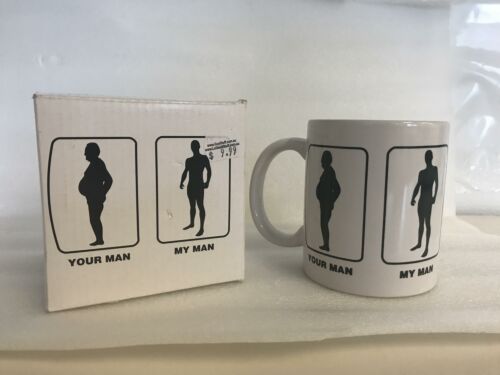 Your Man My Man Body Coffee Tea Drink Mug Cup Funny Gag Novelty Gift Idea