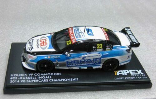 2014 Russell Ingall #23 Repair Management Holden VF Commodore V8 Supercars Championship 1:43 Scale Model Car