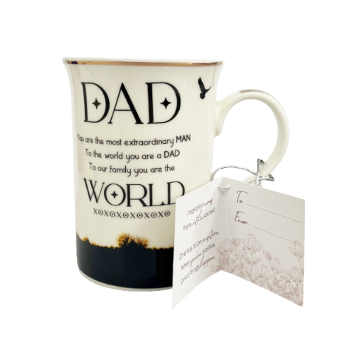 Dad Words of Inspiration 310ml Bone China Coffee Tea Mug Cup