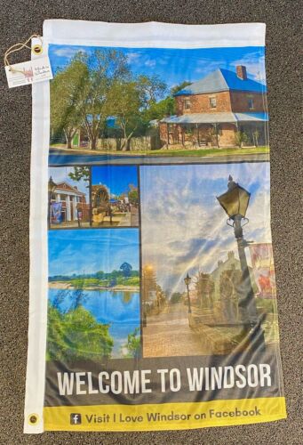 Welcome To Windsor Made In Windsor Street Pole Flag 85cm x 50cm 