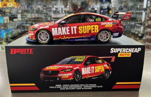 2022 Bathurst 1000 Craig Lowndes Declan Fraser #888 Triple Eight Race Engineering Supercheap Auto Racing Holden ZB Commodore 1:18 Scale Model Car 