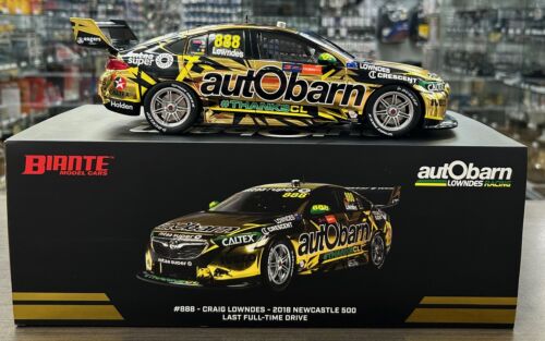 2018 Craig Lowndes Final Race Gold Livery Newcastle #888 Autobarn Holden ZB Commodore 1:18 Scale Model Car