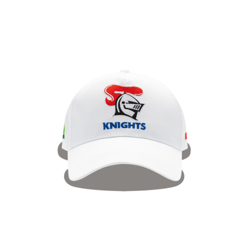 Newcastle Knights 2025 NRL Team Logo Men's Adult Classic Sportswear White Media Hat Cap