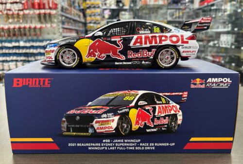 2021 Jamie Whincup Last Full-Time Solo Drive #88 Red Bull Ampol Racing Holden ZB Commodore 1:18 Scale Model Car