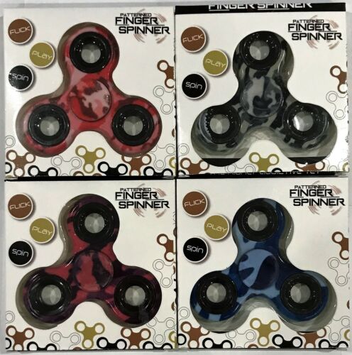 Camo Camoflauge Patterned Fidget Spinner - Flick, Play and Spin! Calming Sensory Toy Stress Relief 