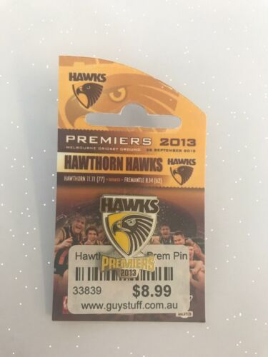 Hawthorn Hawks 2013 AFL Premiers Team Logo Pin Badge Lapel