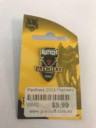 Penrith Panthers NRL 2003 Premiers Collectable Lapel Hat Tie Pin Badge