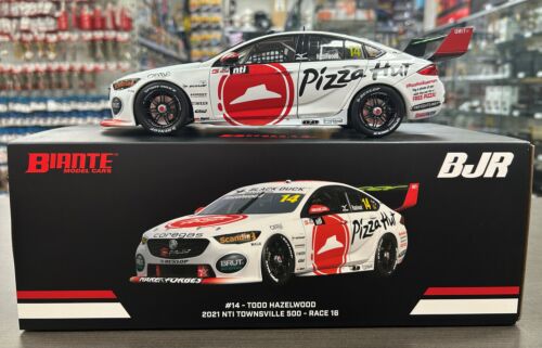 2021 Todd Hazelwood #14 BJR Pizza Hut NTI Townsville 500 Race 16 Holden ZB Commodore 1:18 Scale Model Car