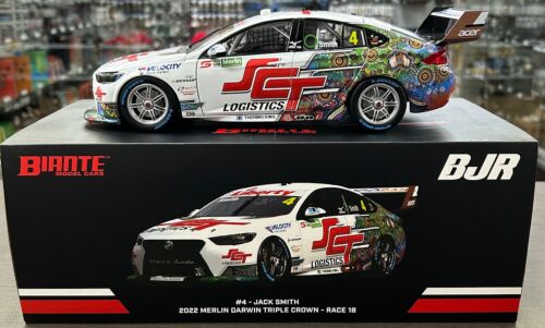 2022 Merlin Darwin Triple Crown Race 18 #4 Jack Smith SCT Logistics Indigenous Livery Holden ZB Commodore 1:18 Scale Model Car