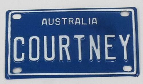 Courtney Novelty Mini Name Australian Tin License Plate