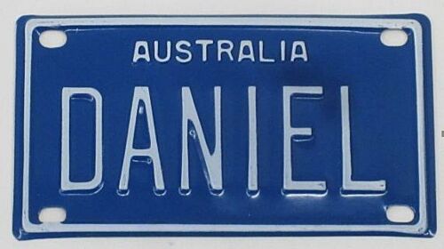 Daniel Novelty Mini Name Australian Tin License Plate
