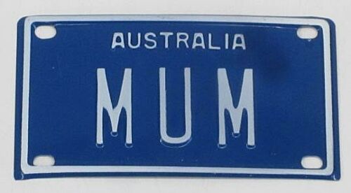 Mum Novelty Mini Name Australian Tin License Plate