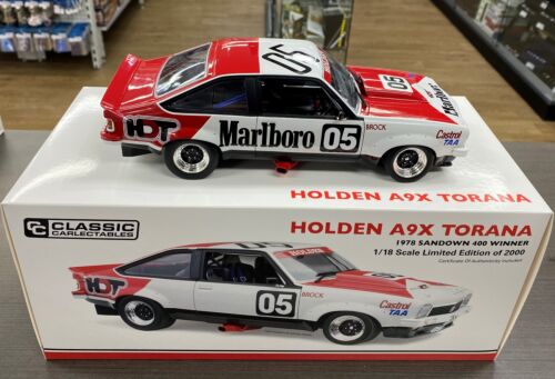 1978 Sandown 400 Winner Peter Brock Holden LX A9X Torana 1:18 Scale Model Car With Marlboro Decals On Car