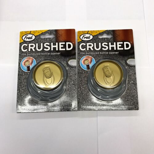 2 x Fred's Crushed Can Bottle Opener - The Bulldozed Bottle Opener