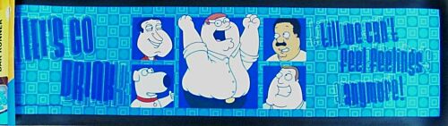 Family Guy Griffin Family Let's Drink Until We Can't Feel Feelings Anymore Blue Rubber Bar Runner Matt