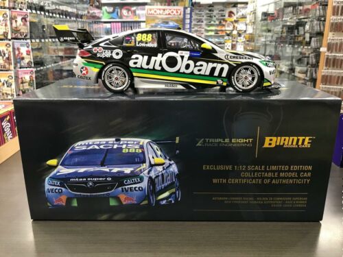 2018 Virgin Australia Supercars Championship #888 Craig Lowndes Autobarn Lowndes Racing Holden ZB Commodore Supercar 1:12 Scale Model Car 