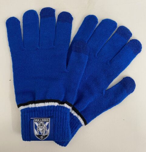 Canterbury Bulldogs NRL Team Pair of Touchscreen Adults Acrylic Gloves