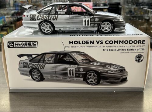 1997 Bathurst Winner 25th Anniversary Silver Livery Holden VS Commodore 1:18 Scale Die Cast Model Car 