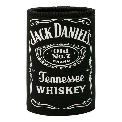 Jack Daniel's (Jack Daniels) Old No.7 Black Whiskey Bottle Label Neoprene Can Cooler Stubby Holder