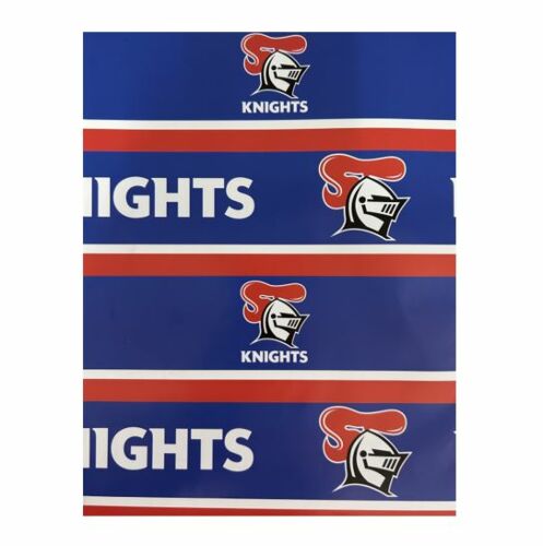 Newcastle Knights NRL Team Logo Gift Birthday Present Wrapping Paper Sheet