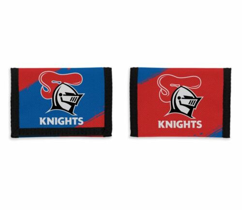 Newcastle Knights NRL Team Logo Nylon & Velcro Sports Wallet 