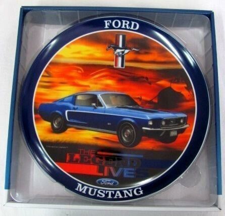 Ford 1968 Mustang The Legend Lives Collectors Plate With Stand Gift Collectable