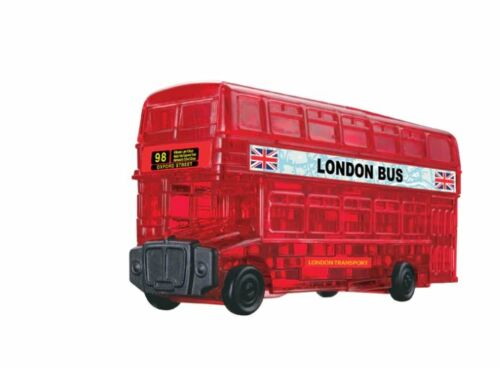 Red London Bus 3D Crystal Jigsaw Puzzle 53 Pieces Fun Activity DIY Gift Idea