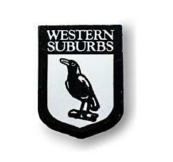 Western Suburbs Magpies NRL Team Heritage Logo Collectable Lapel Hat Tie Pin Badge 