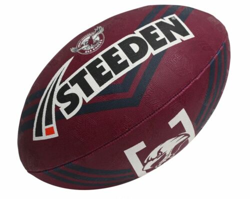Manly Sea Eagles NRL Logo Kids Mini Size 11 inch Football Foot Ball Footy