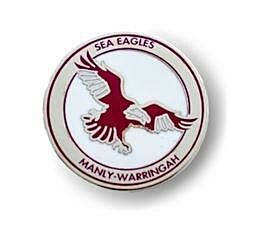 Manly Sea Eagles NRL Team Heritage Logo Collectable Lapel Hat Tie Pin Badge 