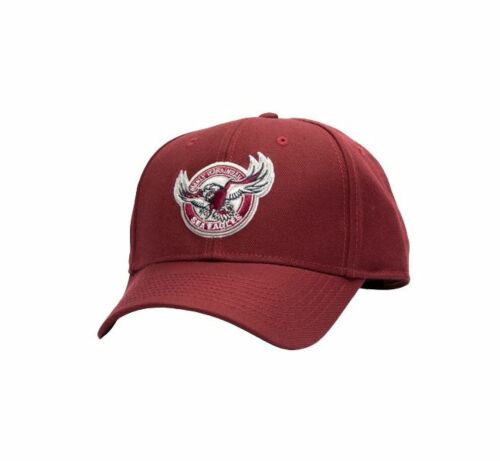 Manly Sea Eagles NRL Team Logo Maroon Adult Unisex One Size Stadium Cap Hat