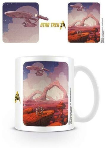 Star Trek Away Mission 50th Anniversary Design Ceramic 300ml Coffee Tea Mug Cup