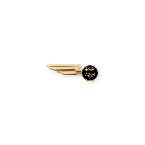 Mile High Club Flight Attendant Wing Wings Airline Pin Badge Aviation 