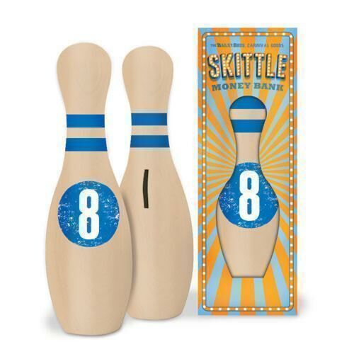 Skittle Money Box Bank Bowling Carnival Themed Novelty Gift