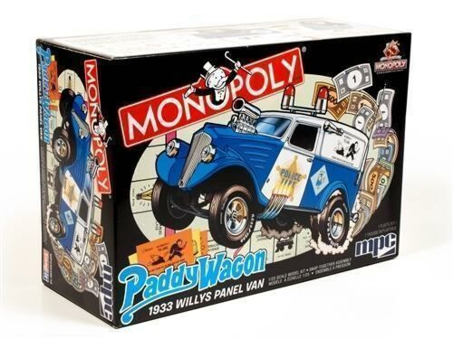 Monopoly 1933 Willys Panel Van Paddy Wagon 1:25 Scale Plastic Model Kit