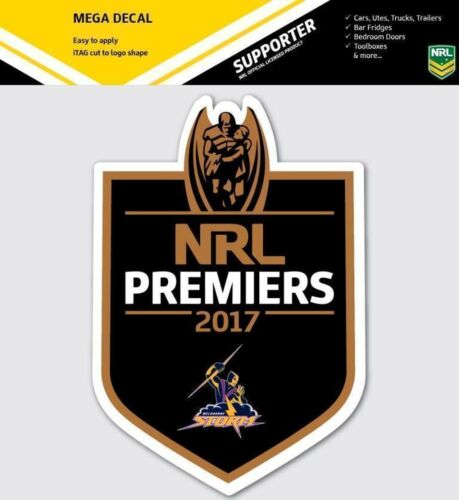 Melbourne Storm 2017 NRL Premiers Black Shield Mega Decal Car Spot Sticker