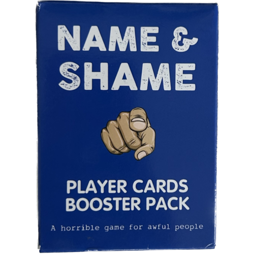 Name & Shame Player Cards Booster Pack Adults Only Ages 18+