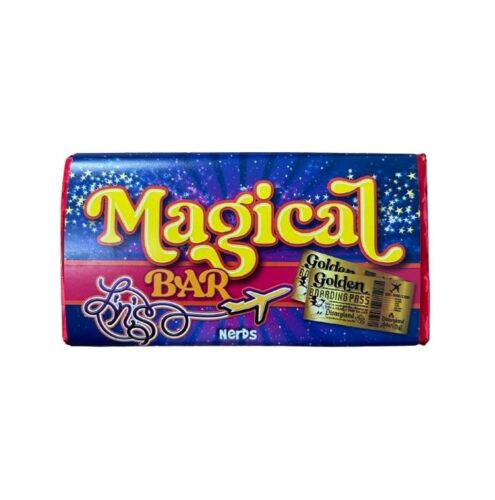 Nerds Magical Bar 50g Milk Chocolate Bar - FIND A GOLDEN BOARDING PASS FOR A CHANCE TO WIN A FAMILY TRIP TO ANY DISNEYLAND ANYWHERE IN THE WORLD