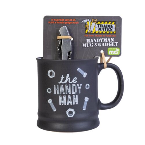 The Handy Man Themed Coffee Mug with Handy Gadget Tool