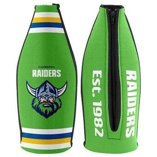 Canberra Raiders NRL Long Neck Tallie 750ml Beer Bottle Holder Cooler